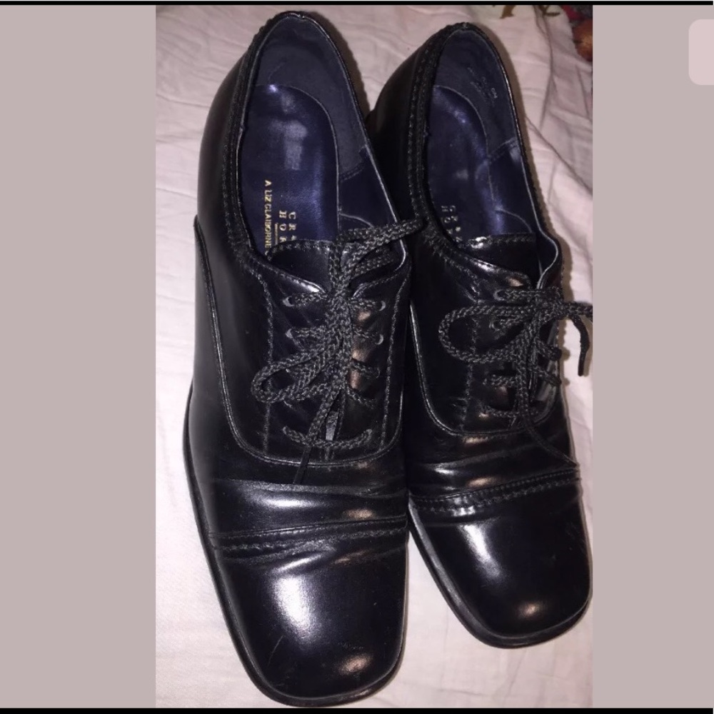 Liz Claiborne Crazy Horse Shoes 6M Black